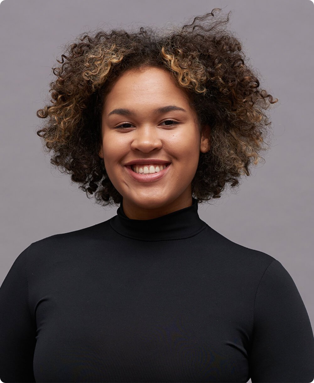 young cheerful female fashion model in smart casua 2023 11 27 04 59 01 utc